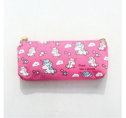 Cute Unicorn Pencil Case Pencil Bag Canvas School