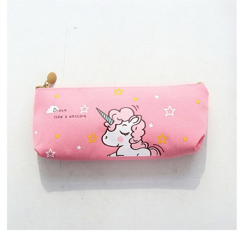 Cute Unicorn Pencil Case Pencil Bag Canvas School