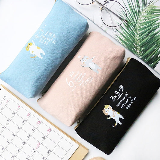 Newest Creative Pencil Case Cute kitten cat Pencil