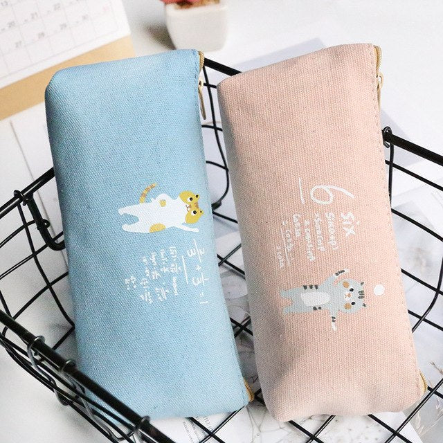 Newest Creative Pencil Case Cute kitten cat Pencil